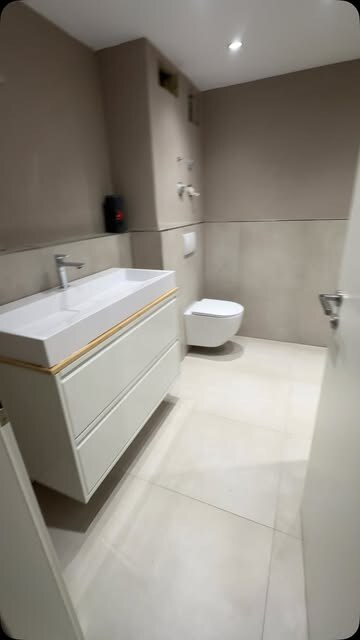 Gäste-WC mit Steinoptik